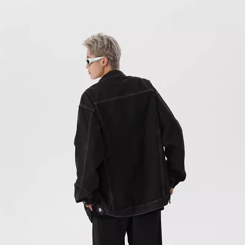 【D-S601】潮牌百搭休閒牛仔外套 男女同款
