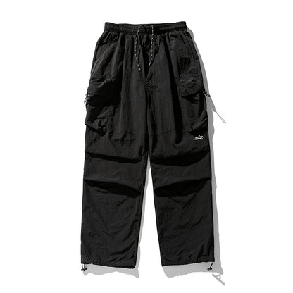 【A-K2233】日系戶外防潑水機能立體口袋雙膝降落傘兵褲