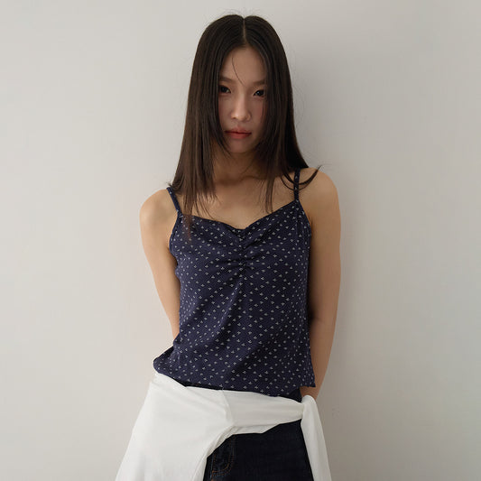 【G-3069】純欲碎花吊帶＋薄款長袖防曬開衫 兩件套裝
