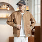 【B-8833】春季新品 美式撞色設計棒球服夾克外套 （加大尺碼）